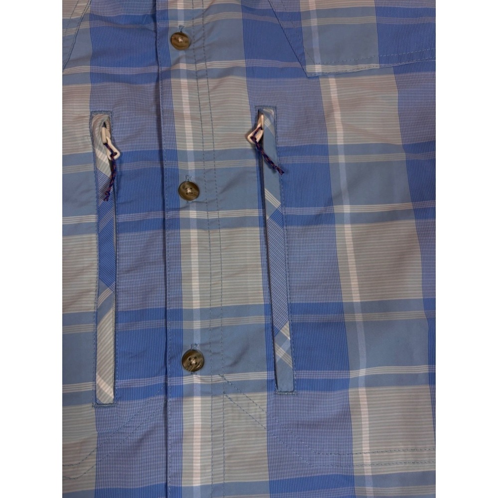 Patagonia Mens Blue Plaid Button-Up Long-Sleeve Shirt Xl - Picture 8 of 16